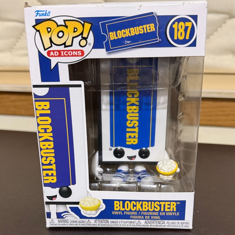 Funko Pop Blockbuster Ad Icon Figure - Blue and Yellow
